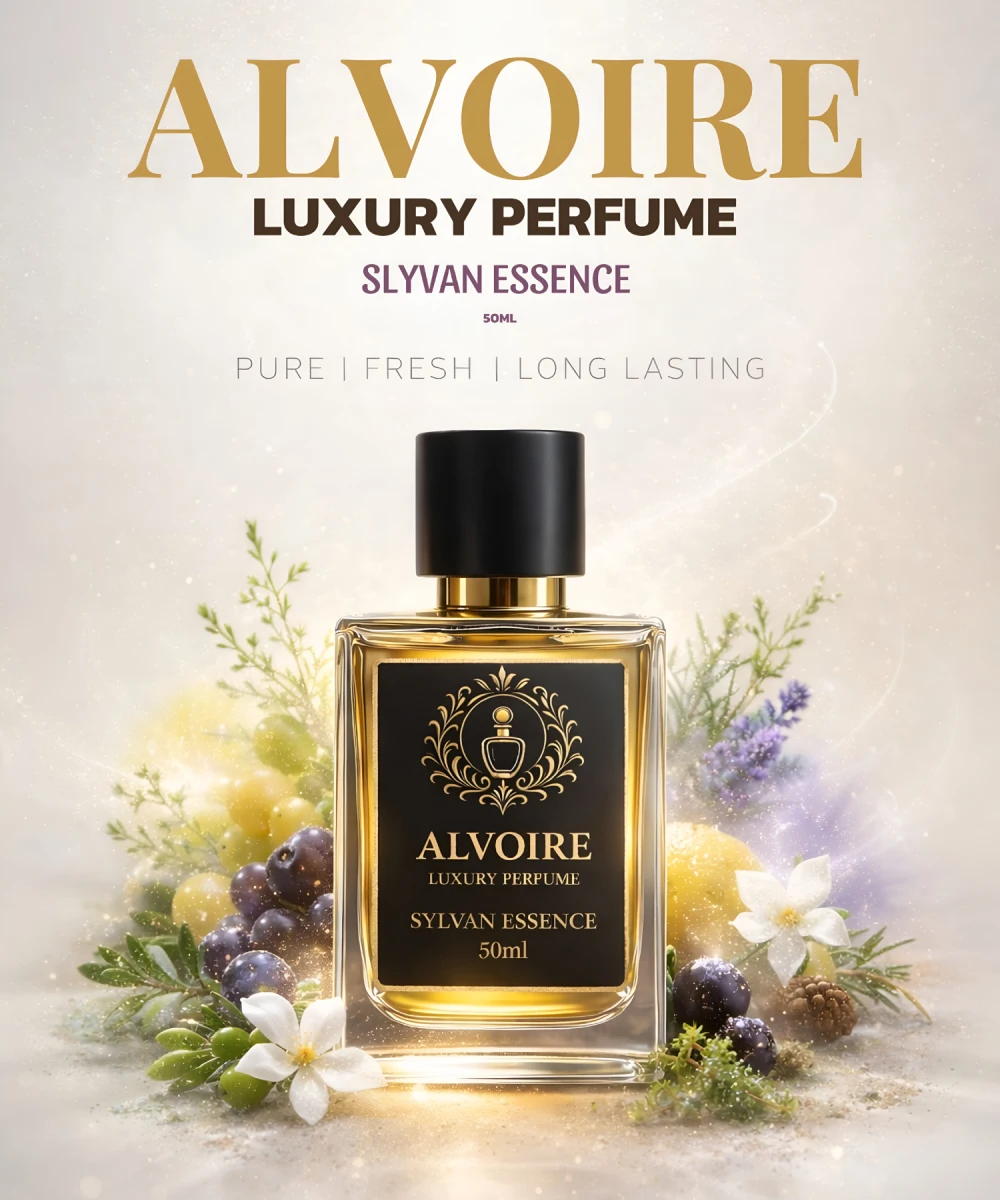 SYLVAN ESSENCE Fresh citrus. Green herbs. Deep woods. A refined fragrance inspired by forest air and quiet confidence. Eau de Parfum (EDP) Long-Lasting Performance Unisex Luxury Fragrance Premium Natural Accords