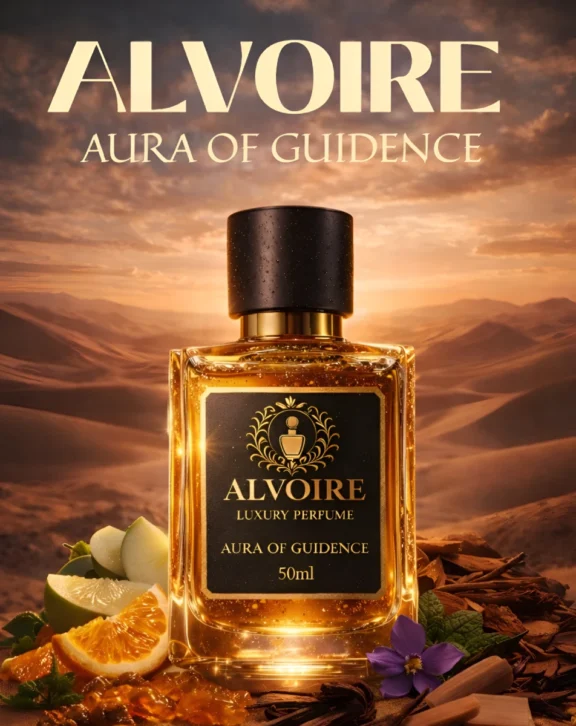 AURA OF GUIDANCE Warm. Smooth. Commanding. A refined blend of apple, tobacco, oud, and vanilla. Eau de Parfum (High Concentration) Long-Lasting Performance Unisex Luxury Fragrance Premium Ingredients